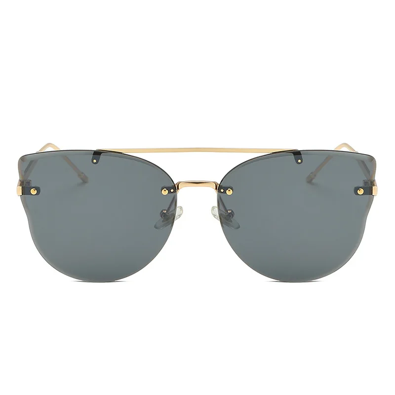 

2020 Cat Eye Brand Designer Sunglasses Women Luxury Fashion Rimless Cat Ear Sun Glasses Classic Vintage Outdoor Eyewear Oculos