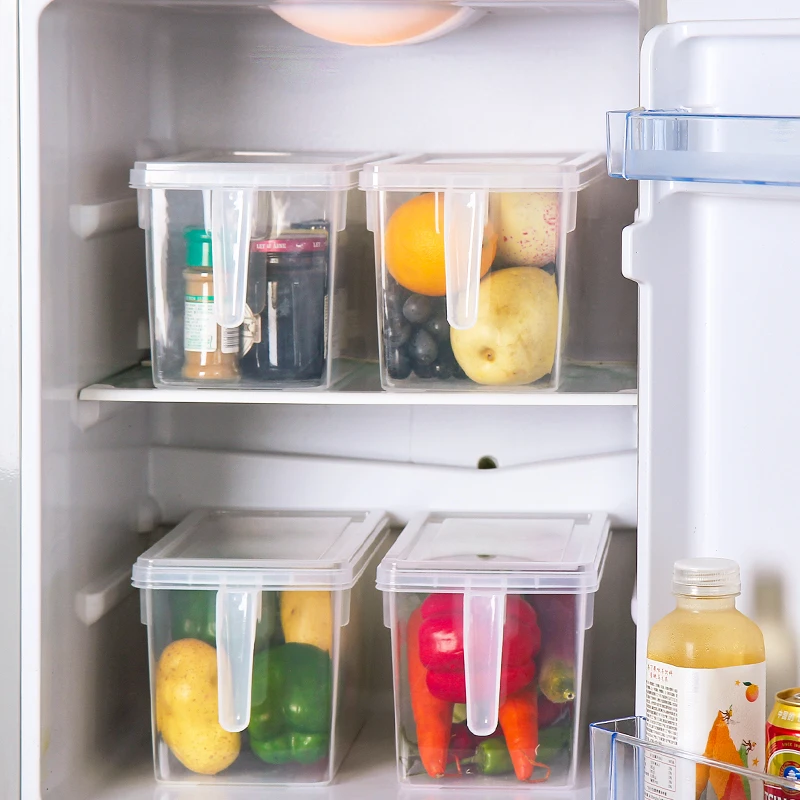 ORZ пластиковый кухонный ящик для хранения ручка органайзер холодильника