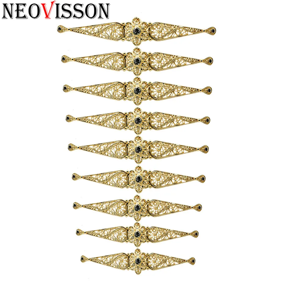 NEOVISSON Кавказ Shuttle Shaped металлический нагрудник этническое свадебное платье груди