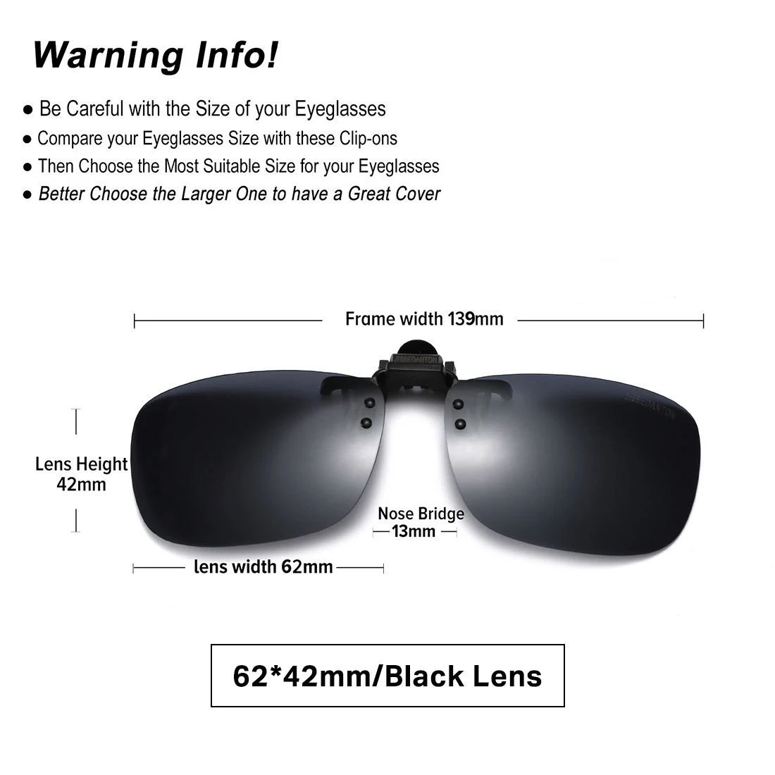 Очки солнцезащитные поляризационные с клипсой аксессуар для вождения ночное