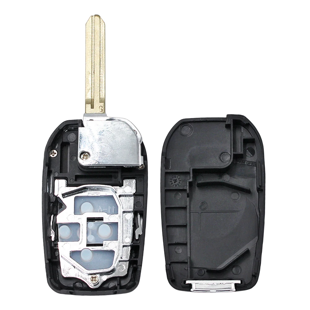 Upgrated 2 Buttons Flip Folding Remote Blank Key Shell For Toyota Corolla RAV4 Toy43 | Автомобили и мотоциклы