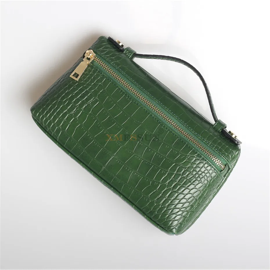 Сумка клатч XMESSUN из натуральной кожи с тиснением под крокодила женская сумка для