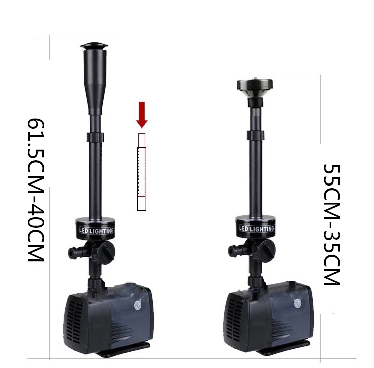 40 Вт аквариумных рыб Пруд с подсветкой погружной водяной насос садовый фонтанный