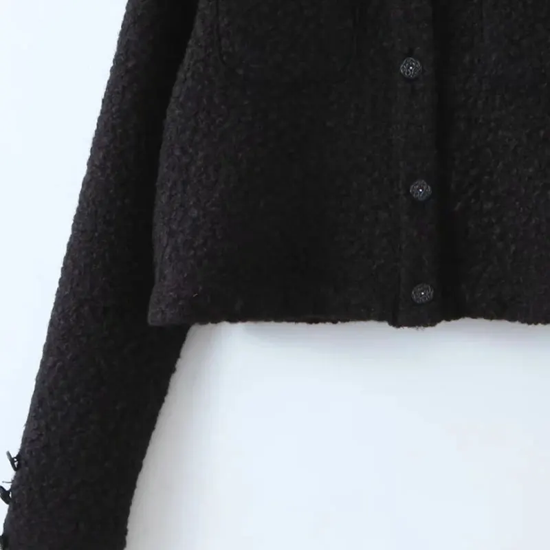 

Women's Winter Black Short Wool Coat Outerwear 2020 Ladies Trench Korean Cashmere Female Loose Warm Clothes Windbreaker Jackets