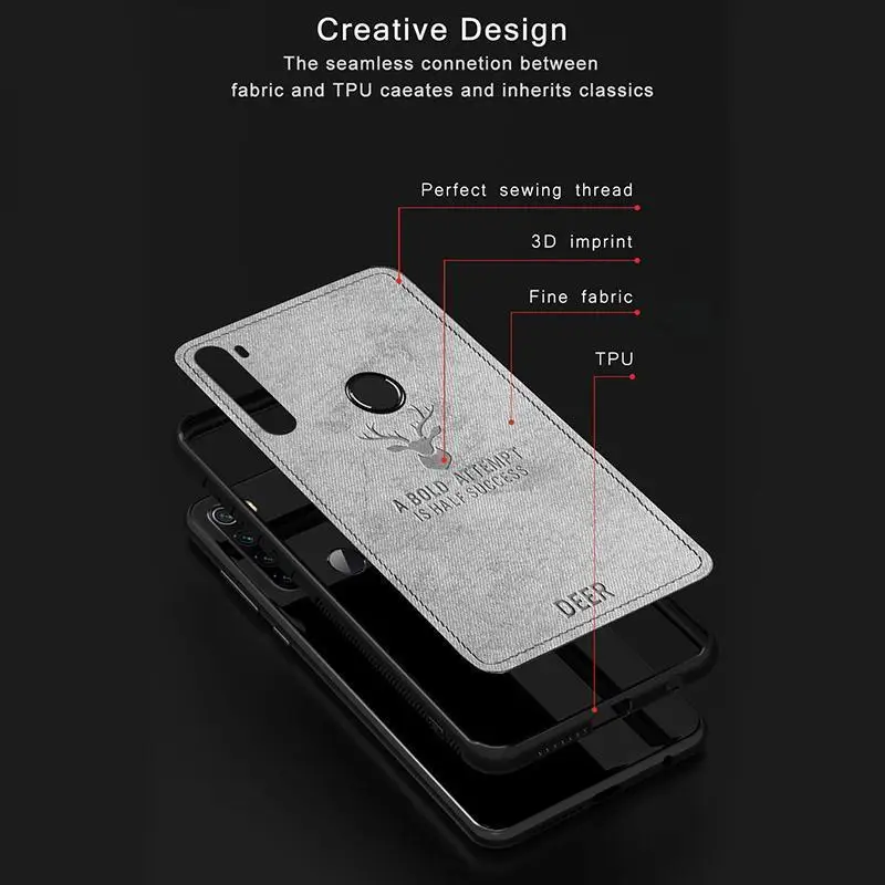 Soft Fabric Cloth Back Cover For Xiaomi Redmi K30 K20 Note 8T Note8 Pro Cases 8A 7ANote7 Shockproof Phone |