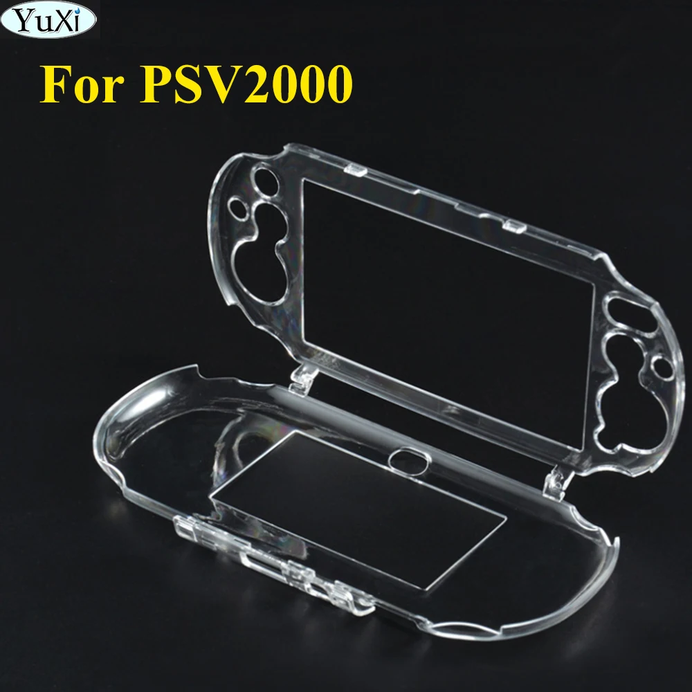 

YuXi Clear Crystal Protective Case Hard Guard Shell Gaming Transparent Skin Protection Cover&Protective film for PS Vita PSV2000