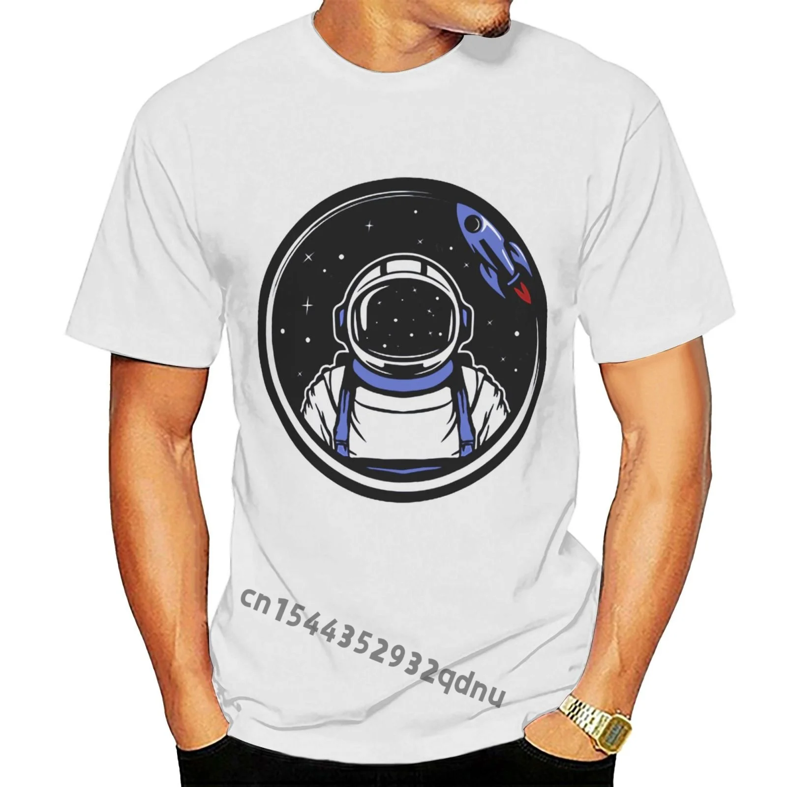 

Logo Space Men jersey White T Shirt tshirt Women t shirt S