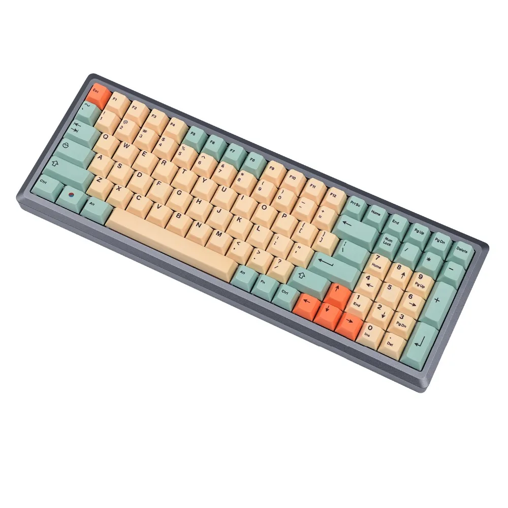 Комплект 1-Алюминиевая CNC верхняя акриловая CNC Нижняя YMDK Melody 96 Hotswap печатная плата клавиатуры комплект