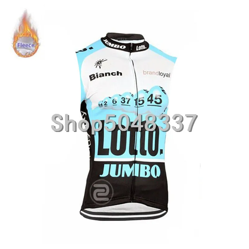 2019 lotto команды Зимние теплые флисовые вепродуваемые жилеты для велоспорта 3