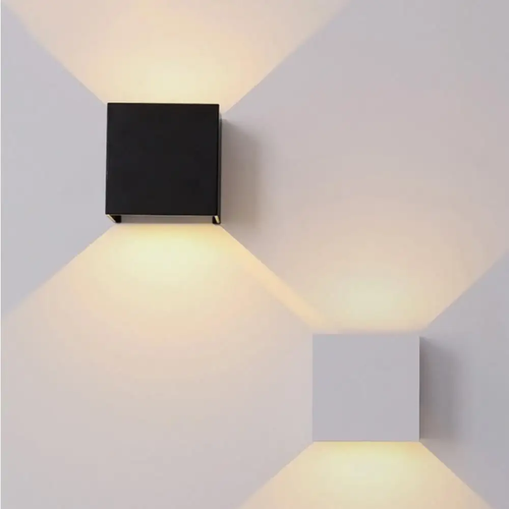 

High-End Wall Light Home Decoration Aluminum Modern Living Room Indoor Lighting Fashion COB Bedroom Cube Wall Lamp Bathroom