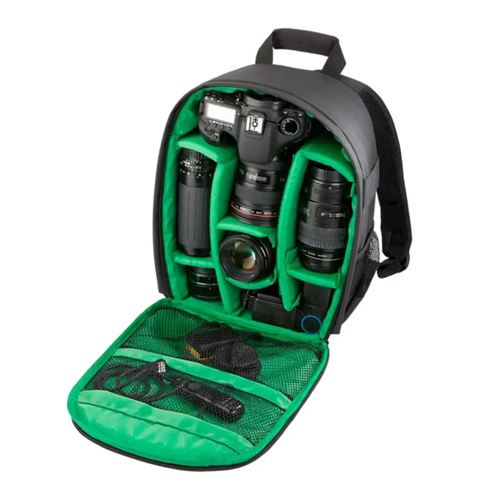 waterproof dslr camera bag multi functiona slr camera dual shoulders carry photo backpack for nikon canon pentax panasonic sony free global shipping