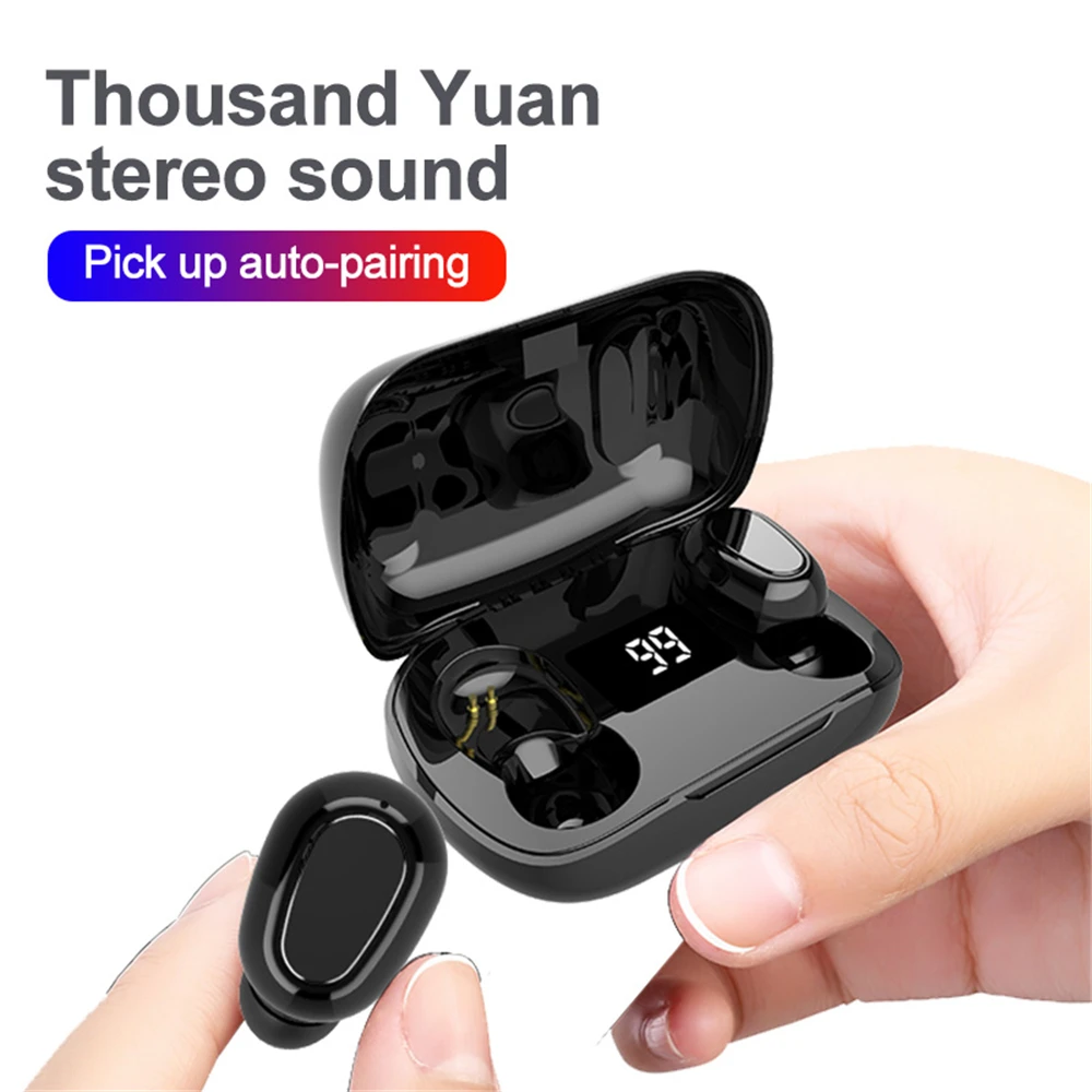 

L21 Pro TWS Bluetooth-Compatible Wireless Headphones Waterproof Stereo In-Ear Sports Headsets For Iphone Oppo Huawei Xiaomi