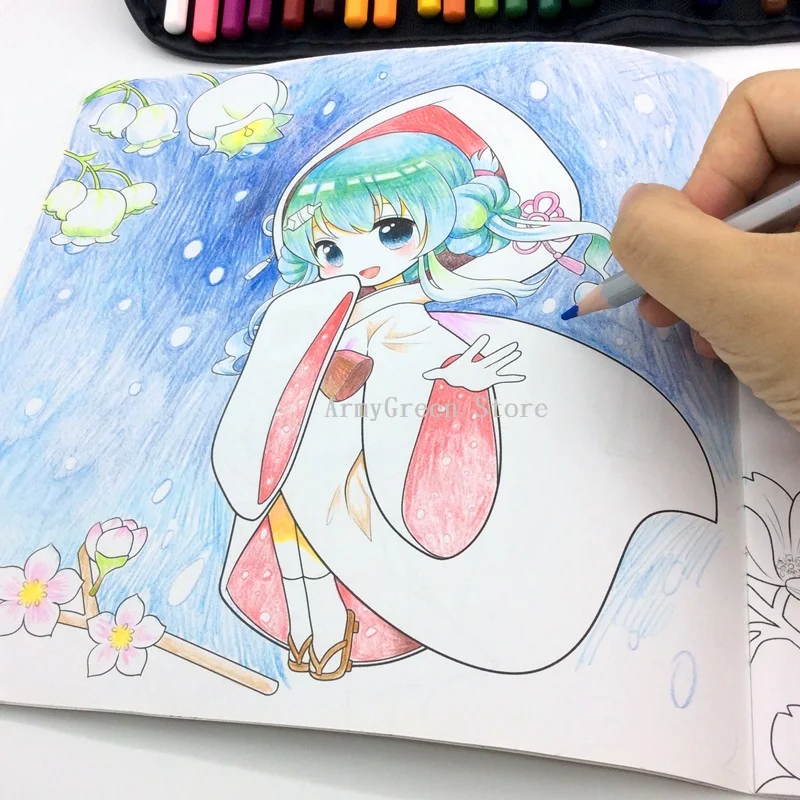 1 книга для детей детская раскраска рисованная простая линия Милая древняя