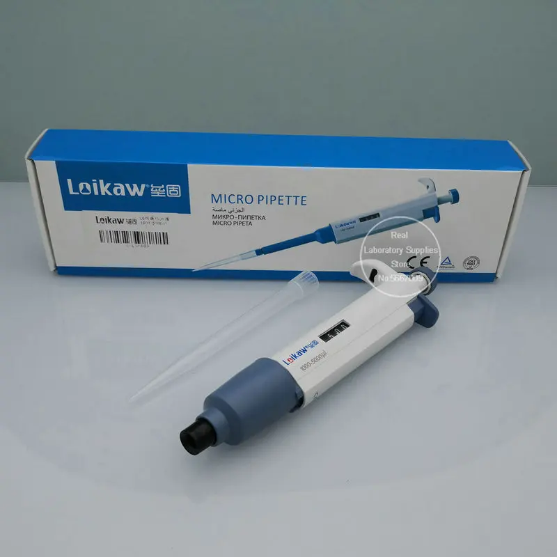 

1pc lab Loikaw Single Channel Manual Adjustable Pipettor discharge Pipette All Size Available