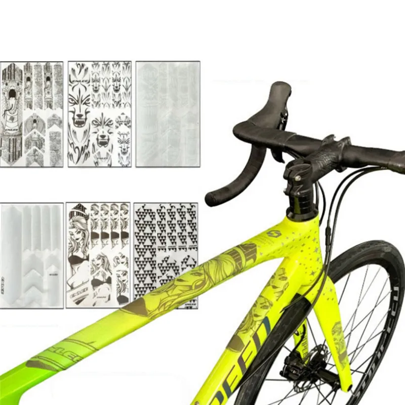 3D MTB горный велосипед стикер устойчивый к царапинам 500 микрон полумягкий ПВХ