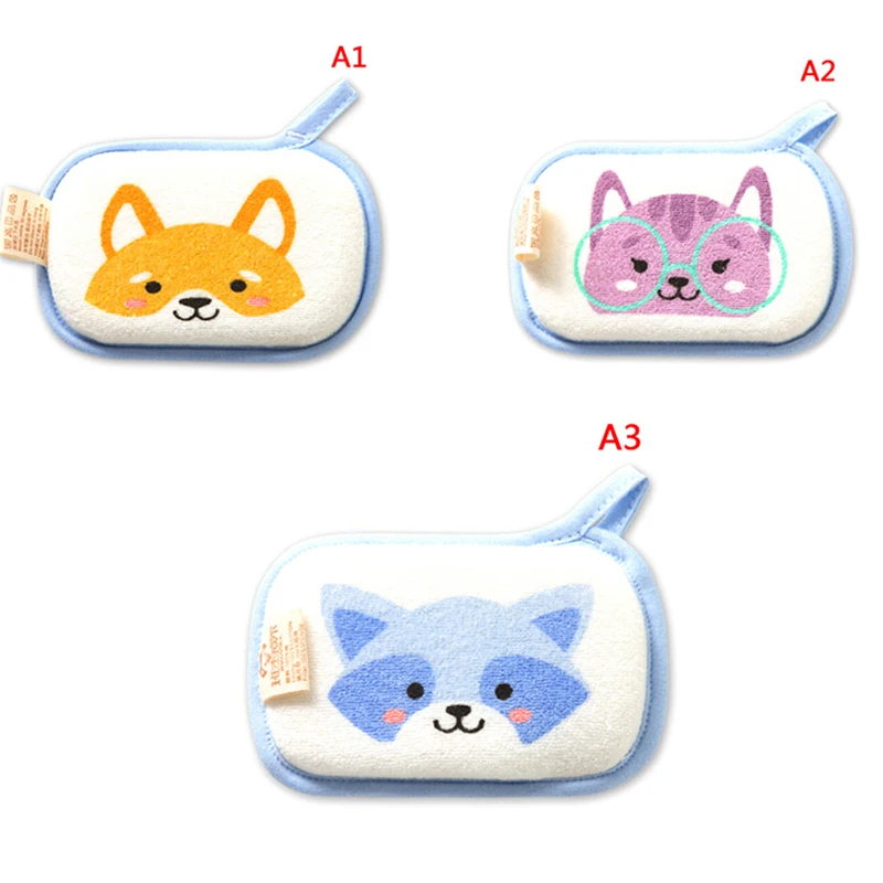 

1PC cute cartoon baby bath brush soft bath sponge baby shower sponge