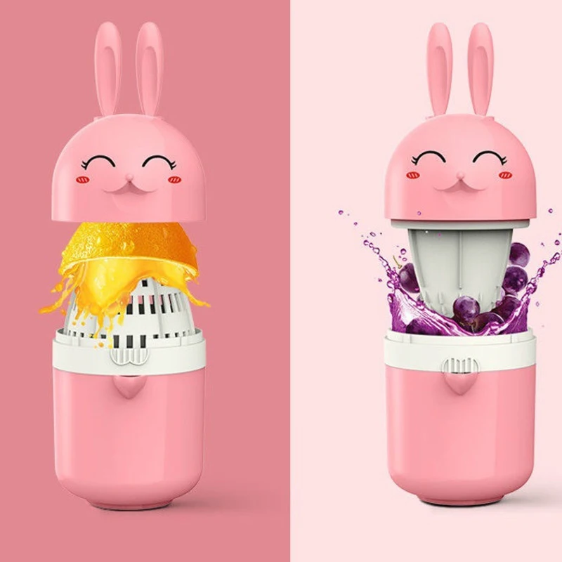 

Соковыжималки для рук мультяшный кролик цитрусовый оранжевый Крышка соковыжималки вращающийся пресс противоскользящая соковыжималка для...