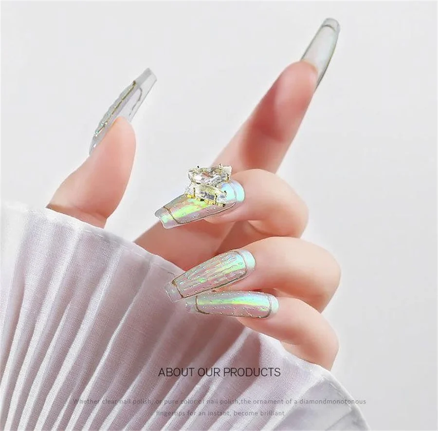 1 упаковка флуоресцентных наклеек блестящая сетчатая линейная лента