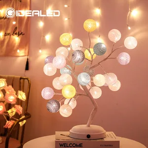 Светодиодный ночник с розовым деревом, светодиодный светильник, USB 24 фары, водонепроницаемый, для свадебной комнаты, креативное украшение, окружающее освещение