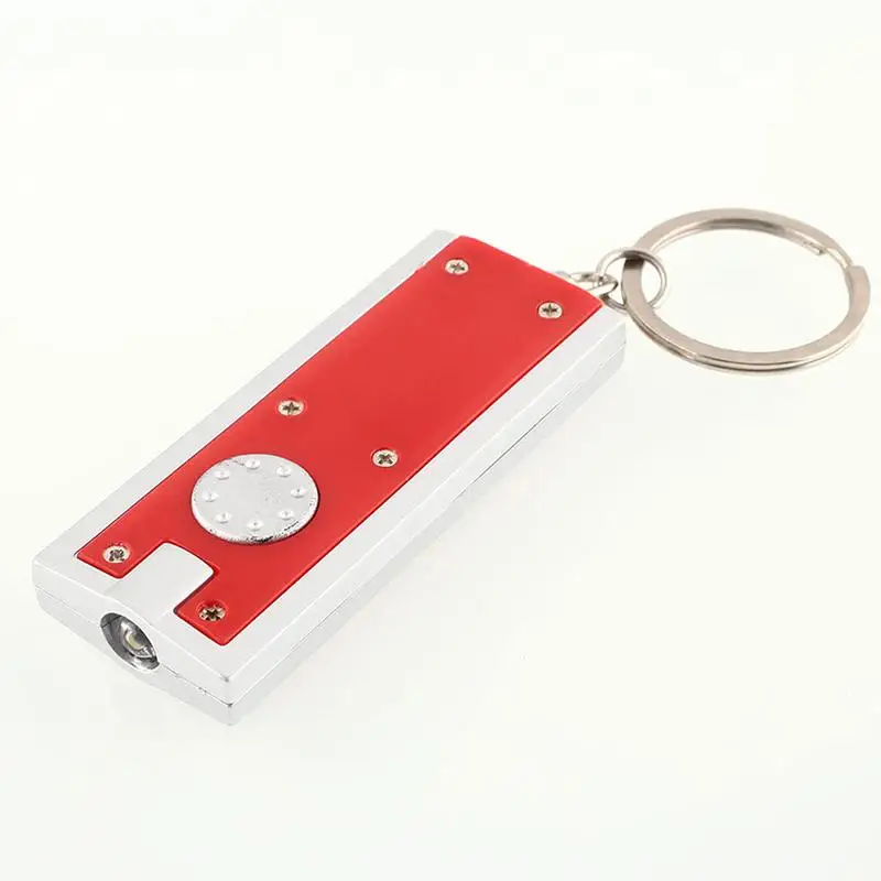 Случайные цвета квадратный Мини светодиодный фонарик брелок подарок Креативный