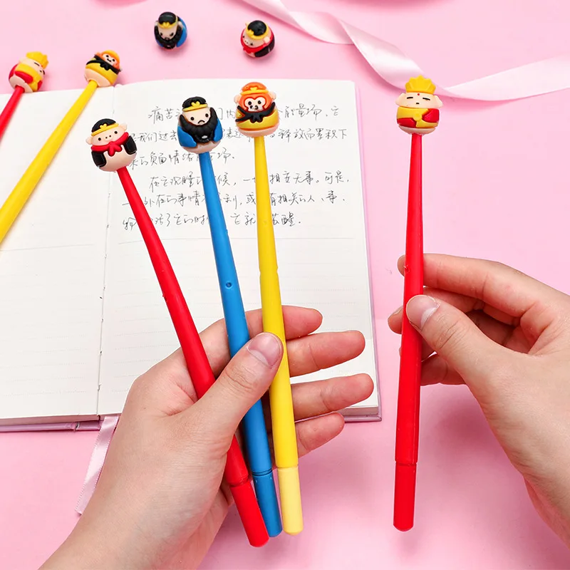 

30pcs small fresh cartoon monkey brother silicone neutral pen cute creative student exam writing signature pen