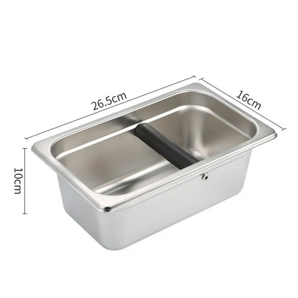 

Hot Sales Coffee Grounds Container Eco-friendly Large Capacity Stainless Steel Coffee Knock Box Supplies for Household