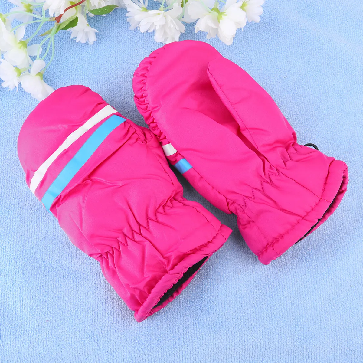 1 пара зимних детских лыжных перчаток теплые перчатки противоскользящие