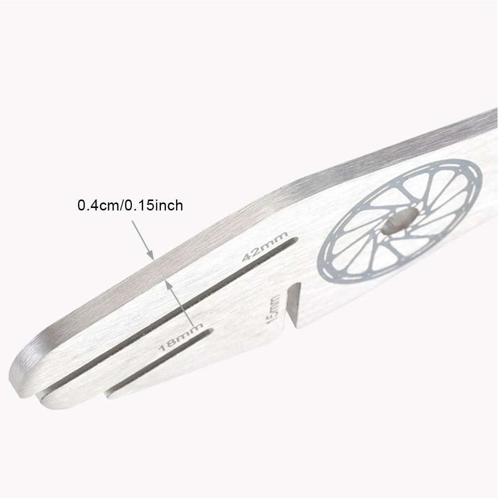 

Bike Bicycle Disc Brake Rotor Alignment Truing Tool Adjustment Durable Stainless Steel Wrench