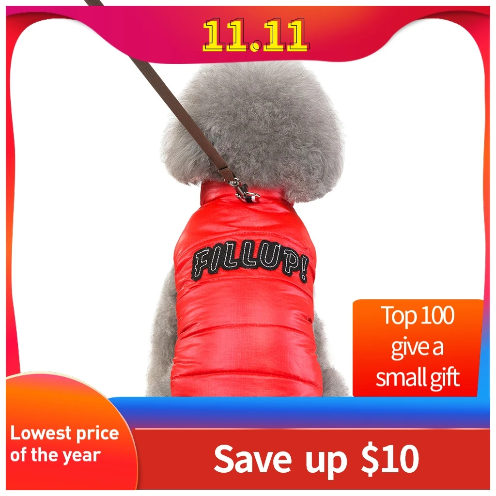 Пальто для собак куртка зимняя одежда и кошек Теплый жилет домашних животных