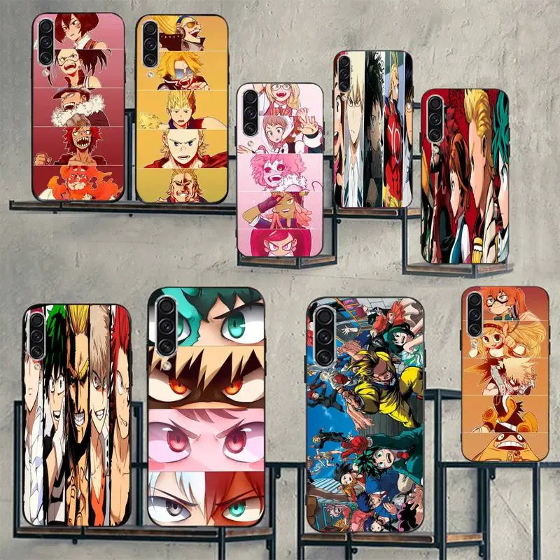 

Cartoon My hero of the Academy Anime Phone Case For Samsung galaxy S 7 8 9 10 20 edge A 6 10 20 30 50 51 70 note 10 plus