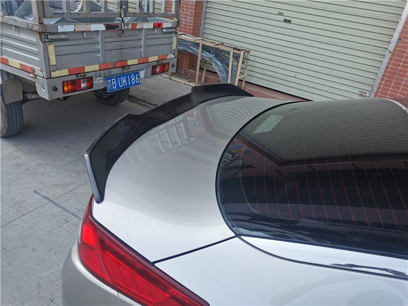 

Use For KIA K5 Optima Spoiler 2011 2012 2013 Year Glossy Carbon Fiber Rear Wing V Style Spoiler Accessories Body Kit