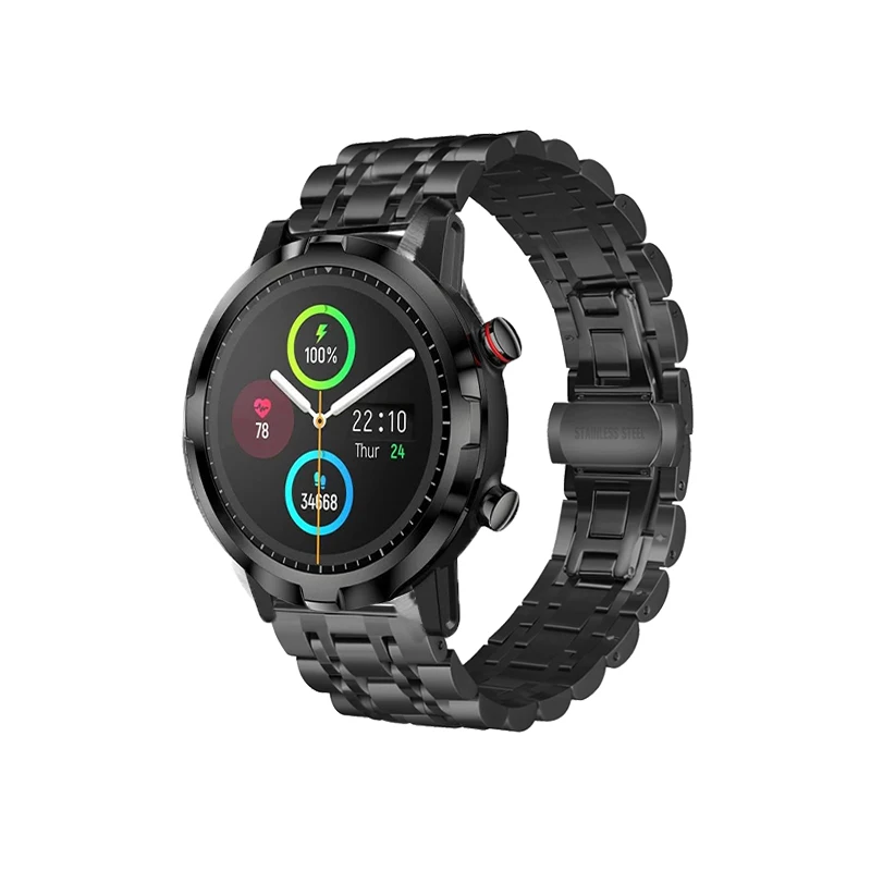 

for Haylou LS05S metal Strap For Huawei Watch GT 42/46mm band For samsung galaxy active 2 40/44mm Accessories men women Bracelet