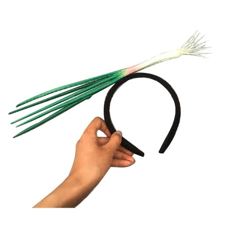 Обруч для волос с забавным зеленым луком повязка на голову косплея вечерний