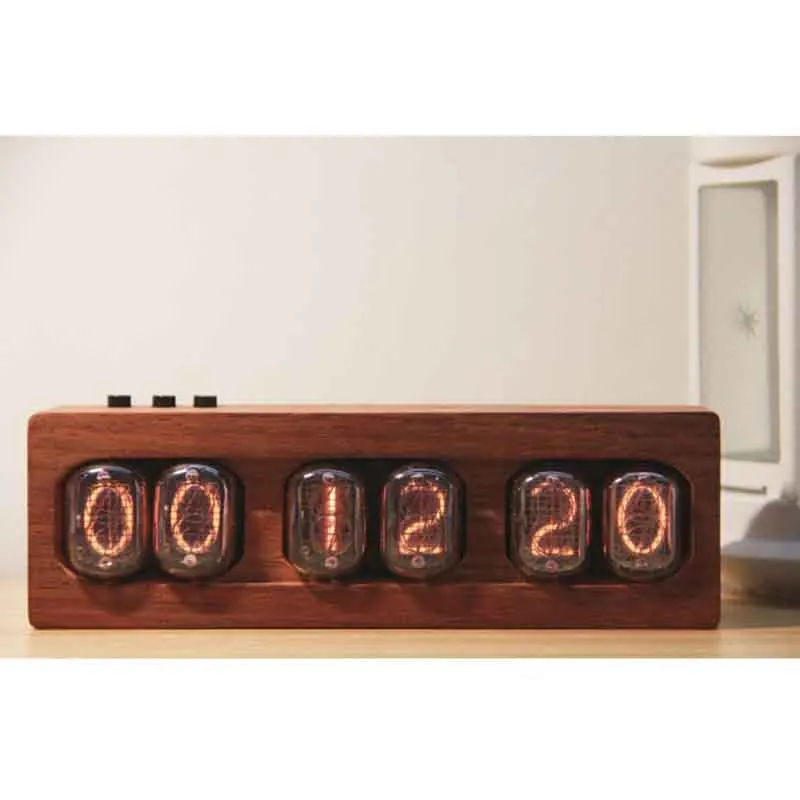 6-битные светящиеся часы In12 трубка IN12 Nixie цифровые светодиодные красивый подарок