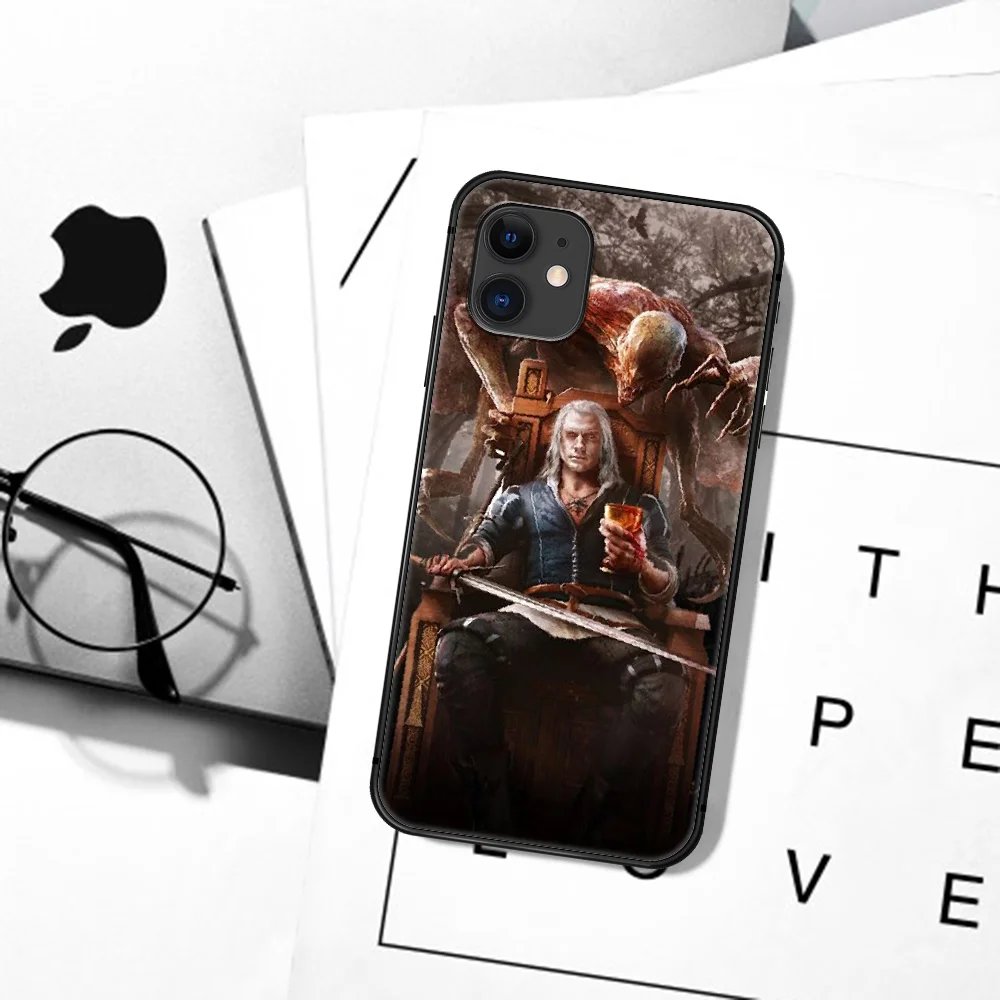 

W-Witchers 3 Game Phone Case For iPhone 5 5S SE 2020 6 6S 7 8 Plus 11 12 Mini X XS XR Pro Max black Coque Silicone Bumper Pretty