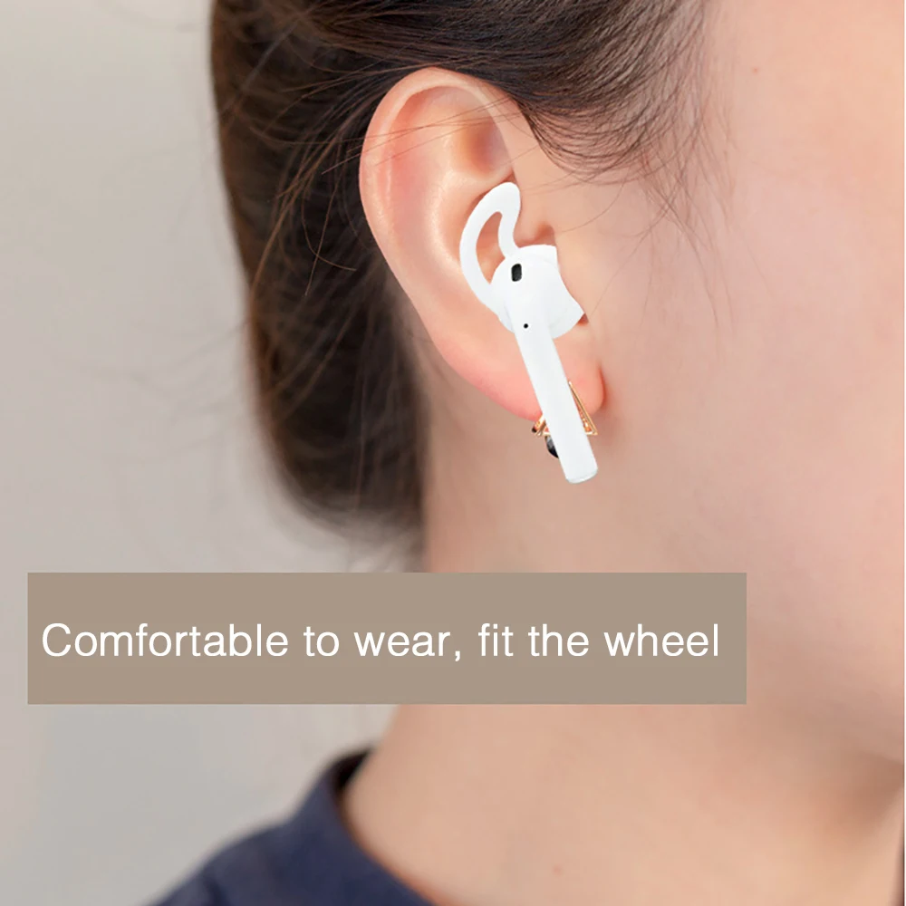 Комплект аксессуаров для наушников Bluetooth 4 шт. крючки силиконовый чехол шейный