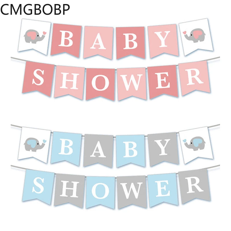 Баннер It's A Boy Girl в виде слона гирлянда на крестины для вечеринки | Дом и сад