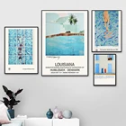 Давид хокни художественные принты террасы винтажный постер на холсте Абстрактная живопись настенные картины для гостиной настенный художественный Декор