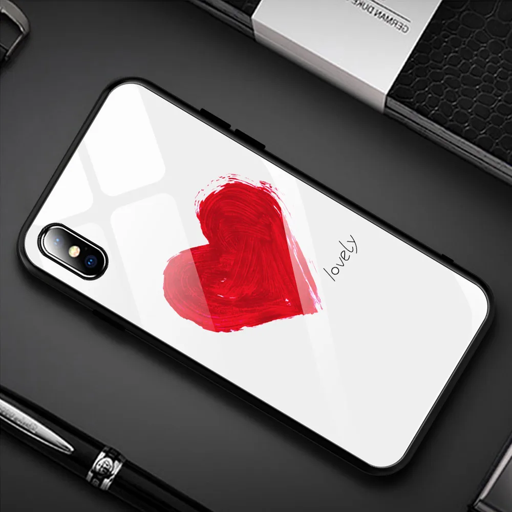A1 Роскошный окрашенный чехол из закаленного стекла для iphone 11 pro max x xr xs 8 7 6 6 S Вселенная Звездное Фламинго Луна цветочный узор мягкий край - Цвет: A1
