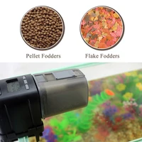 lcd automatic fish feeder aquarium tank auto food timer feeding dispenser adjustable outlet