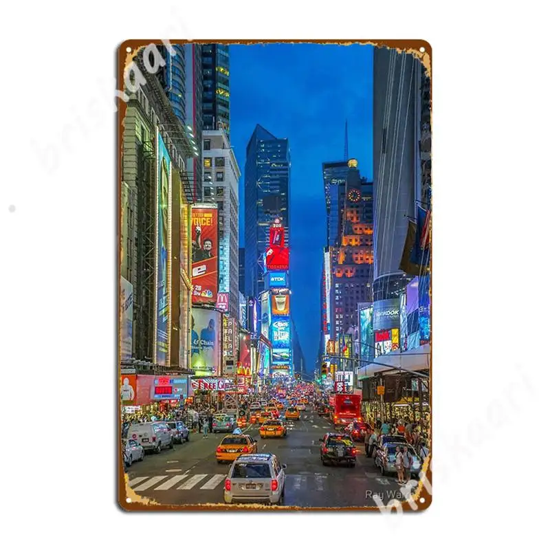 

Металлические знаки Times Square (сделать на Бродвей), Настенная роспись, искусственное украшение для стен, оловянные плакаты с вывесками