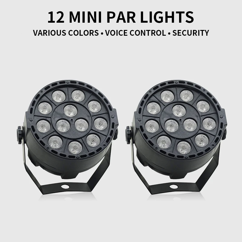 2 шт./лот 12x3 Вт Мини светодиодный Par RGB 3в1 светильник для сцены 12*3 Светильник