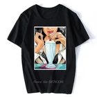 Футболка мужская хлопковая, с круглым вырезом, с надписью Криминальное чтиво