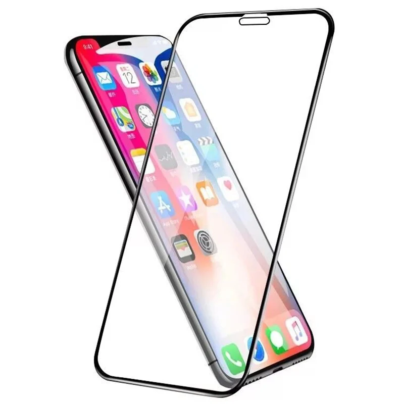 10 шт. закаленное стекло полное покрытие защита экрана для iPhone 12 Mini 11 Pro Max XS XR X 8 7 6