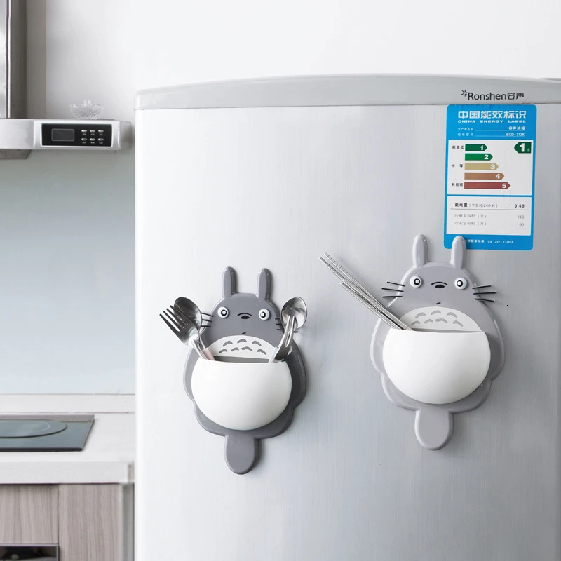 Многофункциональная зубная щетка настенный держатель МИЛЫЙ Тоторо присоска для