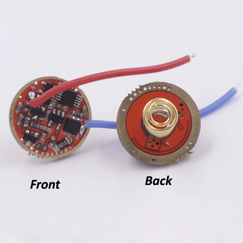 Драйвер фонарика board 1 cell 5A 5000mA универсальная электрическая печатная плата