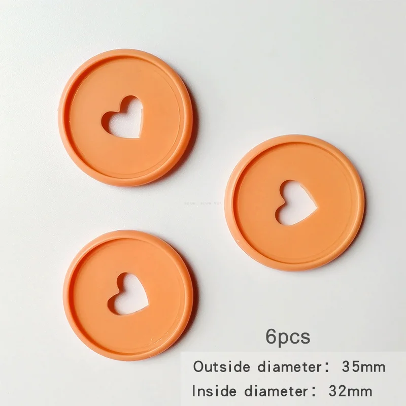 6 pcs Orange Металлический Перфоратор с одним отверстием, записная книжка, скрапбукинг, щипцы для перфорации, ручной пробойник, школьный переплет, аксессуары для офиса - Цвет: 6 pcs Orange