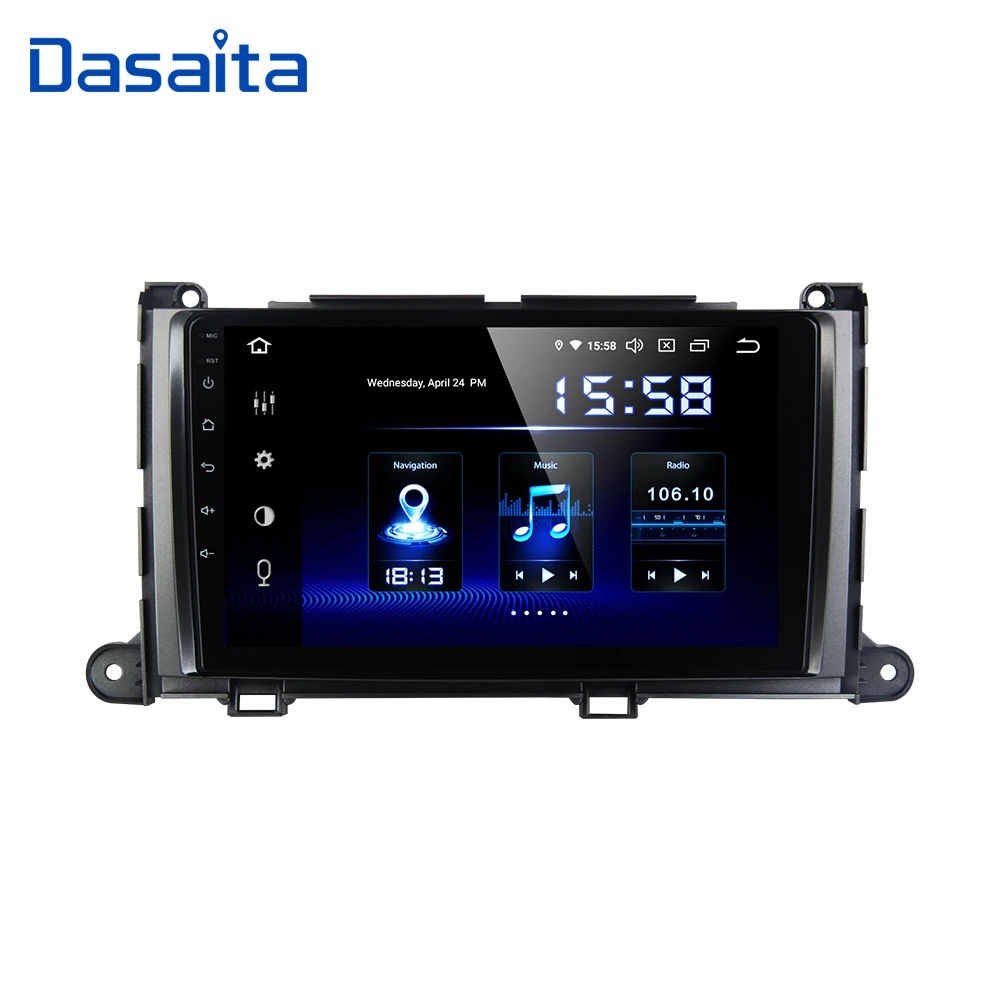 Dasaita 9 &quotАвтомобильная Мультимедийная система Android 10 0 для Toyota Sienna XL30 2010 2011 2012 2013 2014