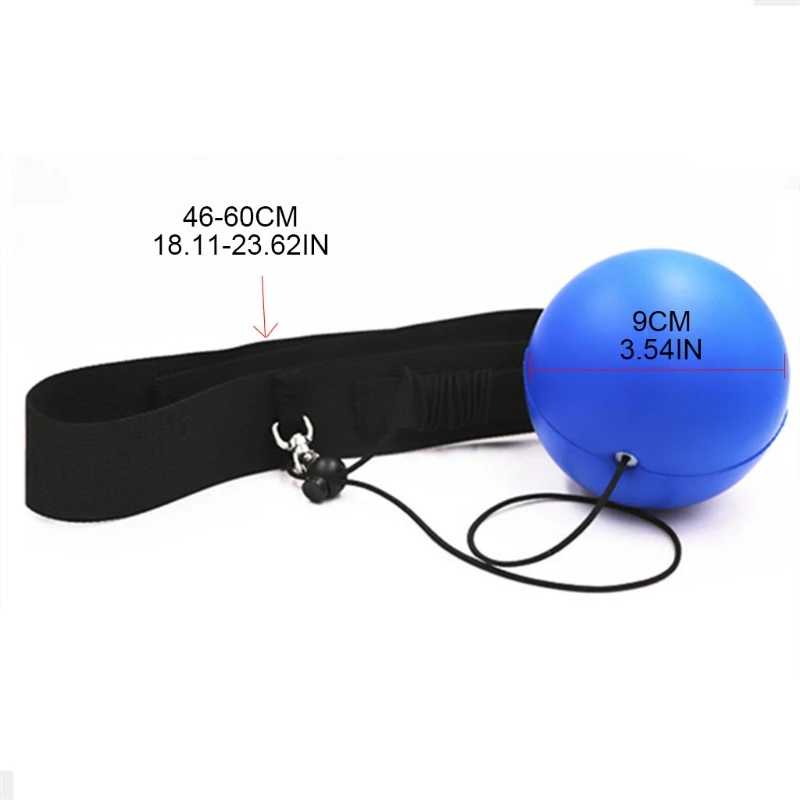 

Headband Boxing Reflex Ball Combat Reaction Training Device Agility Punching Speed Fight Skill and Hand Eye Coordination
