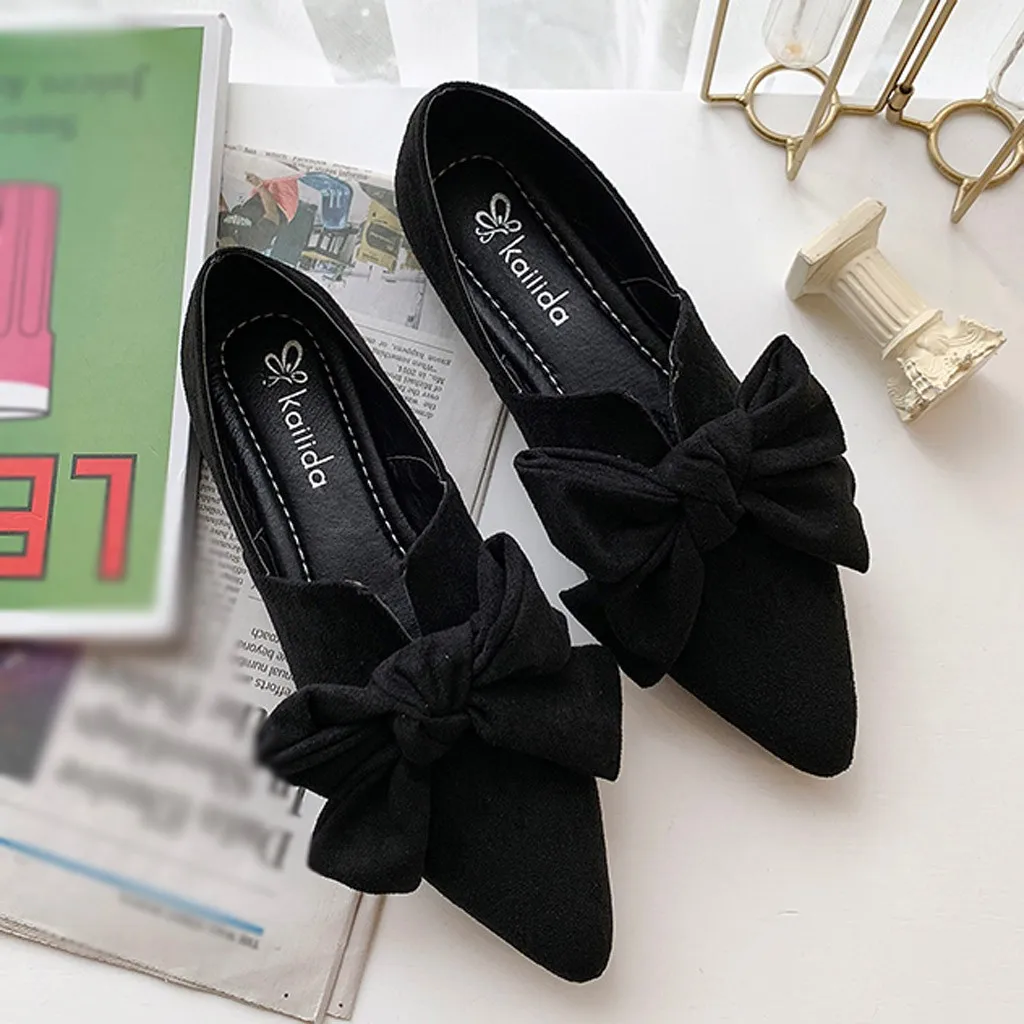 Туфли JAYCOSIN женские на плоской подошве балетки без застежки с закрытым носком